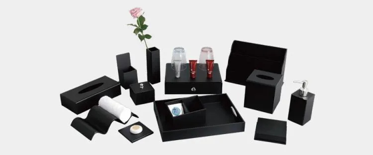 Rectangular Tissue Box Acrylic - Black